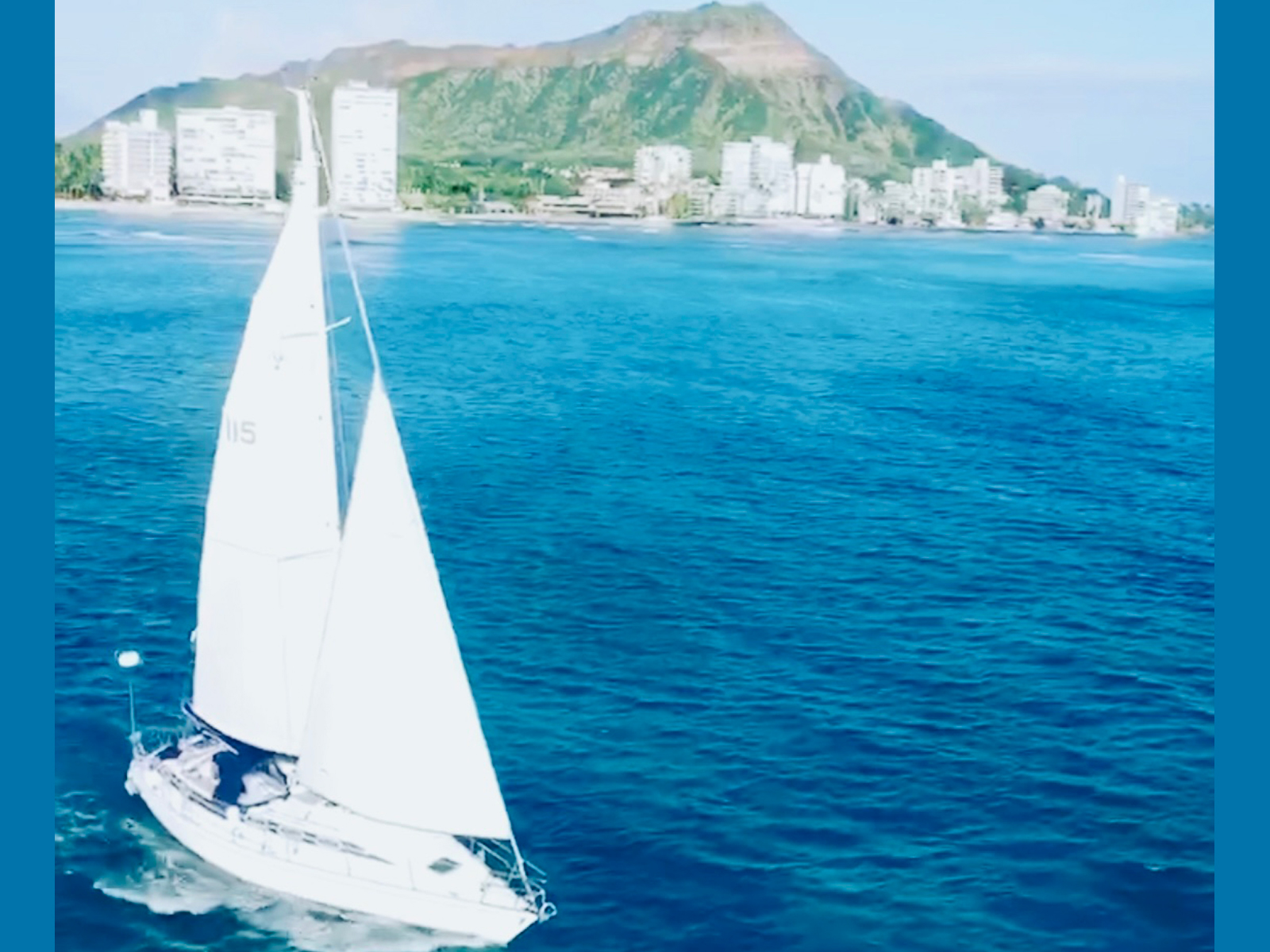 Waikiki Sailing Tours Diamond Head Sail and Swim