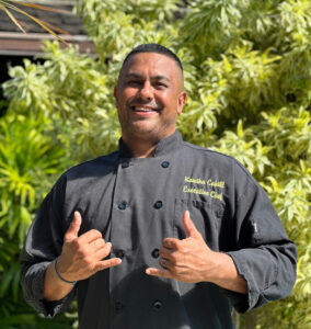 Chef Kawika with Waikiki Sailing Tours Sunset Dinner Tour